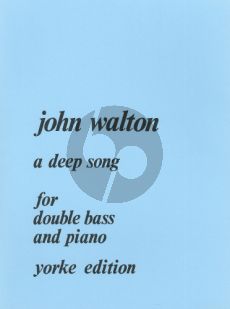 Walton A Deep Song Double Bass-Piano