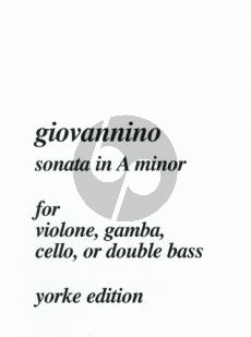 Giovannino Sonata a-minor Double bass-Piano (Slatford)