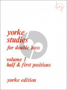 Slatford Yorke Studies Vol.1 for Double Bass (Half & First Positions)