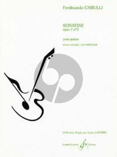 Carulli Sonatine Op.7 No.3 Guitare (Difficile [7]) (Erik Marchelie)