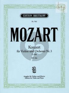 Konzert No.3 G-dur KV 216 ( Violin-Orch.)