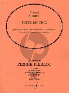 Arrieu Suite en Trio Hautbois, Clarinette et Basson Partition et Parties