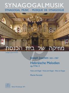 Joachim Hebräische Melodien Op.9 No.3 Viola-Orgel