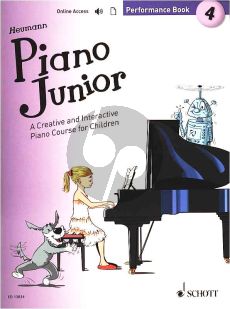 Heumann Piano Junior: Performance Book 4 (A Creative and Interactive Piano Course for Children) (Book with Audio online)