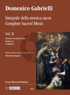 Gabrielli Complete Sacred Music - Vol. II (Domine ad adiuvandum - Beatus vir - Confitebor) (edited by Elisabetta Pasquini)