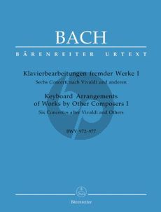 Bach J.S. Klavierbearbeitungen fremder Werke I