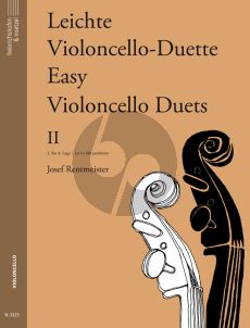 Rentmeister Leichte Violoncello Duette Vol.2 2 Violoncellos