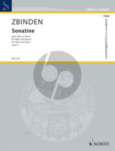 Zbinden Sonatine Op. 5 Flote und Klavier