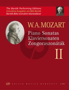 Mozart Sonatas Vol. 2 for Piano (edited by Bela Bartok)