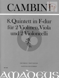 Quintet No.8 F-major (Score/Parts)