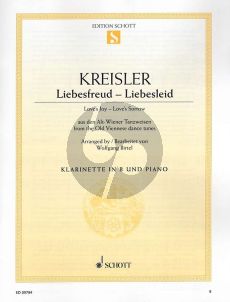 Kreisler Liebesfreud - Liebesleid Clarinet in Bb and Piano (arr. Wolfgang Birtel) (Grade 2 - 3)