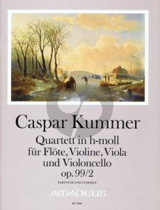 Kummer Quartet h-moll Op.99 No.2 Fl.-Vi.-Va.-Vc. (Score/Parts) (edited by Yvonne Morgan)