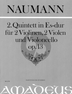 Naumann Quintet No.2 E-flat major Op. 13 2 Vi.- 2 Va.- Vc. (Score/Parts) (edited by B.Pauler)
