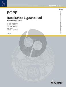 Popp Russisches Zigeunerlied Op. 462 No. 2 Flute and Piano (edited by Weinzierl-Wachter)