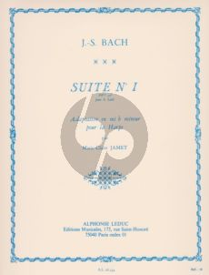 Bach Suite No.1 BWV 996 for Lute Adapted in E-flat minor for Harp (Marie Claire Jamet)