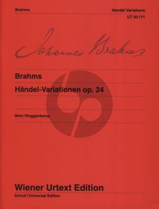 Brahms Handel Variationen Op.24 fur Klavier (edited by Johannes Behr) (Wiener-Urtext)