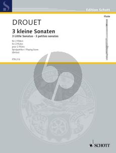 Drouet 3 Kleine Sonaten 2 Flutes (Playing Score) (edited by Nikolaus Delius)