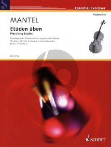 Mantel Etuden Uben Vol.2 (Practising Etudes) (The Basics of Cello Technique in selected etudes)