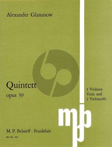 Glazunov Quintet Op. 39 Strings (Parts)