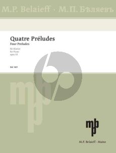 Scriabin 4 Preludes Op. 33 Klavier