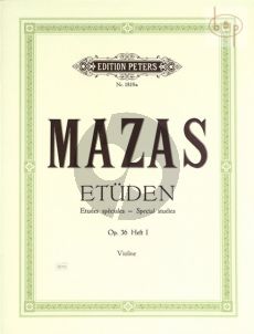 Mazas Etudes Speciales Op.36 Vol.1 Violine (Davisson)