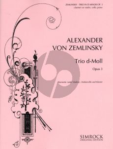 Zemlinsky Trio d-minor Op.3 Clar.[Bb]) [Violin]-Violoncello-Piano (Score/Parts)