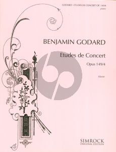 Godard Etudes de Concert Op.149 Vol.4 Piano (Simrock Original Edition)