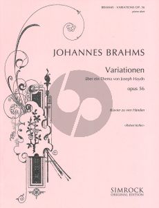 Brahms Variations on a theme by Haydn Op.56 Piano 4 hds (edited by Robert Keller)