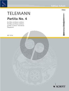 Telemann Partita No. 4 g-minor Oboe and Bc (Walter Bergmann)