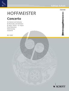 Hoffmeister Concerto B-flat Clarinet and Orchestra (piano reduction) (Alison A. Copland)