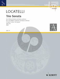 Locatelli Triosonate E-dur Op.5 Nr.3 2 Flutes [Vi.]-Bc (Vc. ad lib.) (edited by Hugo Ruf)