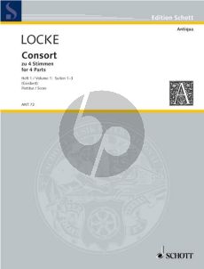 Locke Consort zu 4 Stimmen Vol.1 (Suiten No.1-3) 4 Blockflöten (SATB)