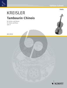 Kreisler Tambourin Chinois Op.3 Violine-Klavier