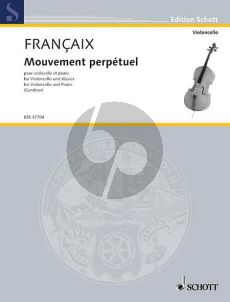 Francaix Mouvement Perpetuel (from "L'Arlequin blanc") Violoncelloo-Piano (Gendron)