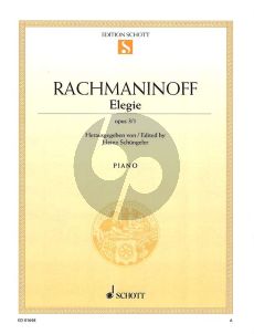 Rachmaninoff Elegie Op.3 No.1 Klavier (Heinz Schungeler)