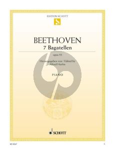 Beethoven 7 Bagatellen Op.33 Klavier (Alfred Hoehn) (Schott)