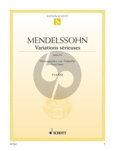 Mendelssohn Variations Serieuses Op. 54 Klavier (Emil von Sauer)