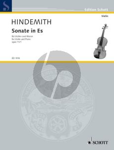 Hindemith Sonate in Es Op.11 No.1 Violine und Klavier