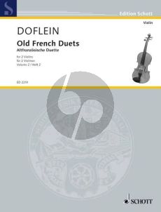 Album Altfranzosische Duette Vol.2 fur 2 Violinen (Doflein) Spielpartitur (Grade 3)