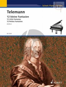 Telemann 12 kleine Fantasien fur Klavier [Cembalo] (Erich Doflein)