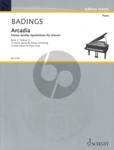 Badings Arcadia Vol.4 Piano 4 hands (10 litte Pieces in easy grades)