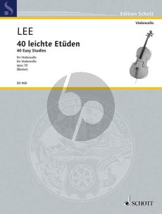 Lee 40 leichte Etuden Op. 70 Violoncello (Becker)