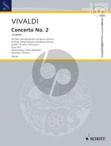 Vivaldi Concerto Op. 10 No. 2 g-minor "La Notte" RV 439 /PV 342 Flute-Strings and Bc (piano reduction)