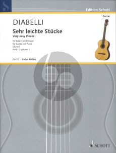 Diabelli Sehr Leichte Stucke Vol.1 (Gitarre-Klavier)