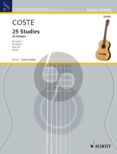 Coste 25 Etuden Op. 38 Gitarre (H.M.Koch)