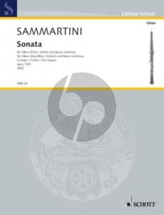 Sammartini Sonate G-dur Op. 13 No. 4 fur Oboe und Bc (Hugo Ruf)