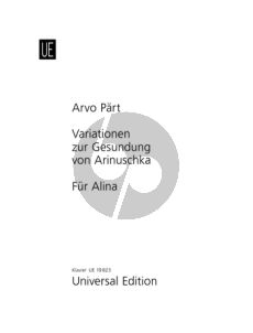 Part Variationen zur Gesundung von Arinuschka - Für Alina Piano