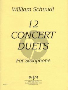 Schmidt 12 Concert Duets for 2 Saxophones (AA/TT)