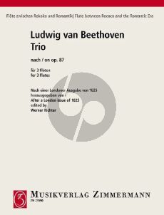 Beethoven Trio Op. 87 3 Flutes (after an edition of 1825) (edited by Werner Richter)