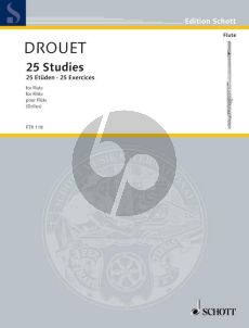 Drouet 25 Etuden für Flöte (Originalausgabe von 1827)